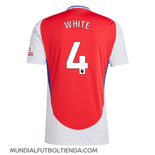 Camiseta Arsenal Ben White #4 Primera Equipación Replica 2024-25 mangas cortas